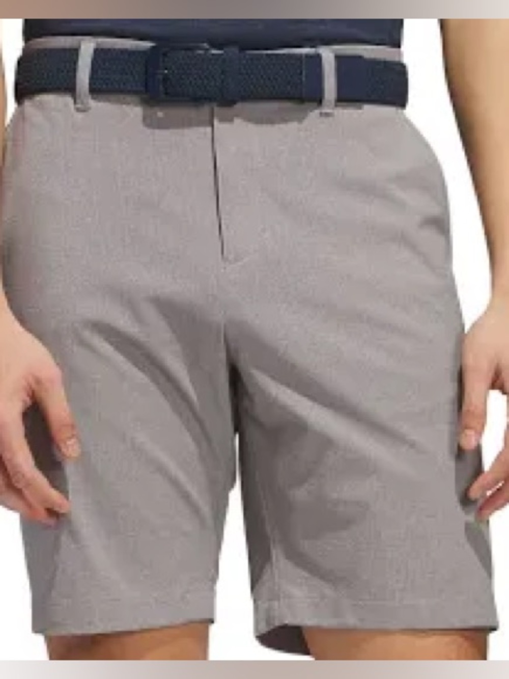 Adidas Men's Gray Flat Front Performance Shorts Golf Shorts Size 34